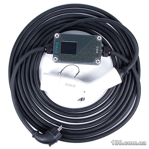 Eveus M16 Pro GBT — зарядний пристрій для електромобіля з Wi-Fi, Schuko, 7 - 16 А, 3.7 кВт, 1 фазний, 7 м