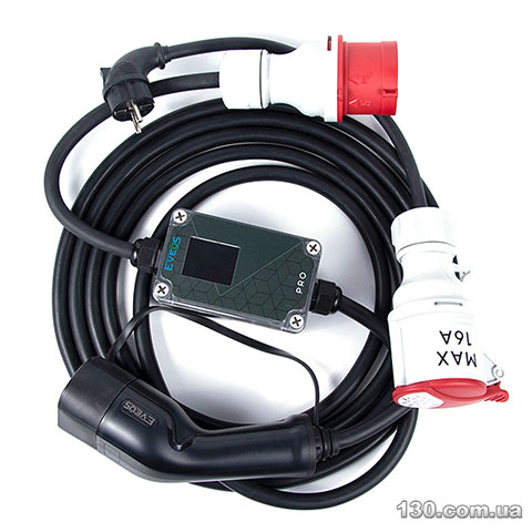Зарядное устройство для электромобиля Eveus M32 Pro Type2 с Wi-Fi, Schuko/CEE, 7 - 32 А, 7.3 кВт, 1 фазный, 5 м