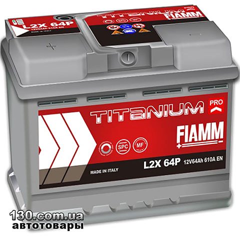 FIAMM Titanium Pro L2X 64P — автомобільний акумулятор 64 Аг «+» праворуч