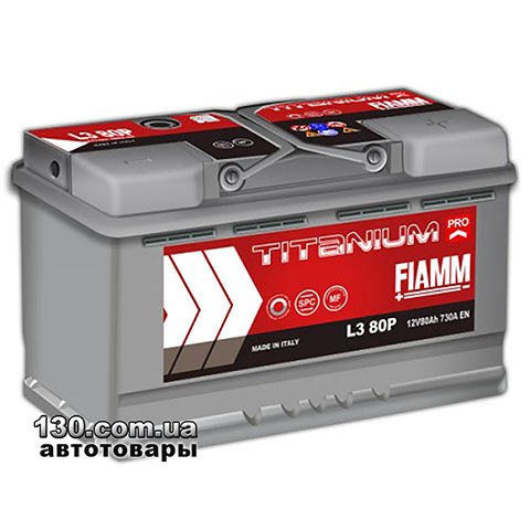 FIAMM Titanium Pro L3 80P — автомобильный аккумулятор 80 Ач «+» справа