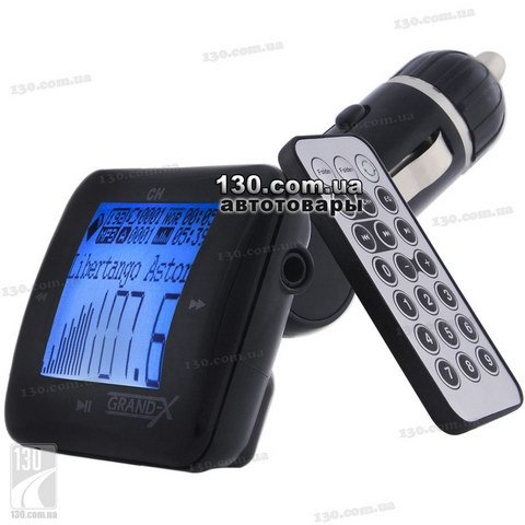 Grand-X CUFM21BTGRX — FM-модулятор с пультом ДУ и Bluetooth