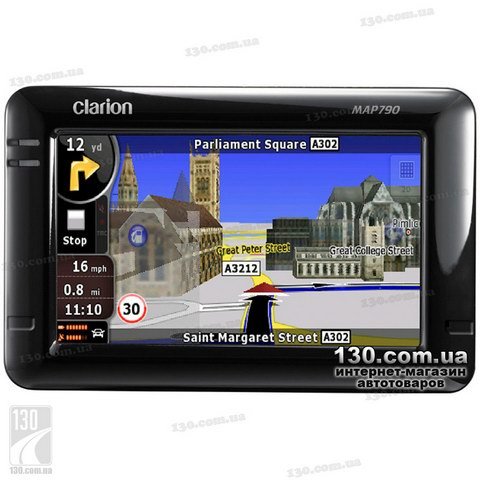 Clarion MAP790 — GPS навигатор с Bluetooth