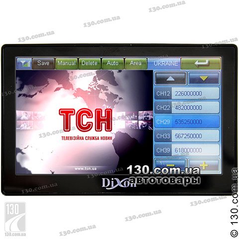 Dixon D500TVBT — GPS навигатор с ТВ тюнером и Bluetooth
