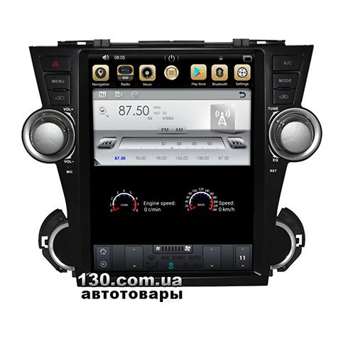 Штатная магнитола Gazer CM7012-XU40 на Android с WiFi, GPS навигацией и Bluetooth для Toyota