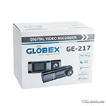 Автомобільний відеореєстратор Globex GE-217 Dual Cam з дисплеєм, функцією WDR і двома камерами