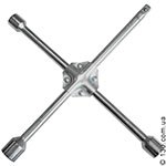 Ключ-крест усиленый OEM CRV 17x19x21x1/2", 14”x14 мм / ST-11-4 хромированный