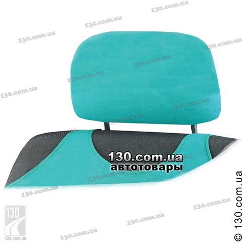 Headrest covers for shirt seat covers Kegel color green