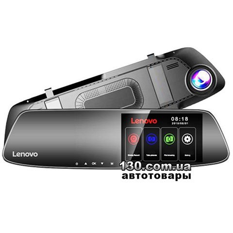 Lenovo V3 — дзеркало з відеореєстратором накладне с дисплеєм 4,3" і двомя камерами