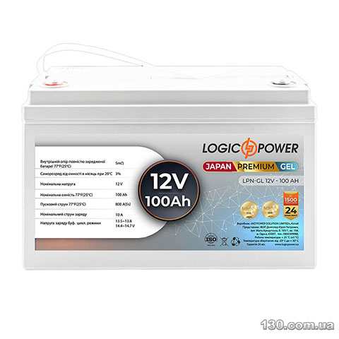Car battery Logic Power LPN-GL 12V 100 Ah