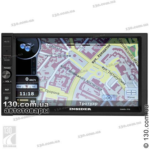 Insider DMS-7G — медиа-станция с GPS навигацией и Bluetooth