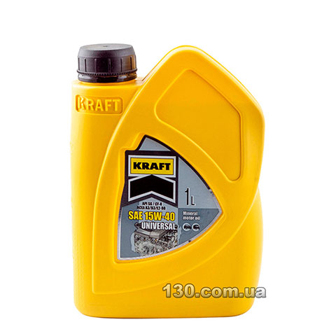Моторное масло минеральное Kraft Universal SAE 15W-40 — 1 л