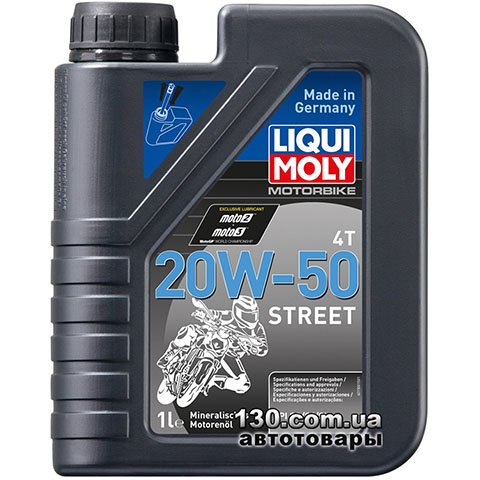 Liqui Moly Motorbike 4T 20W-50 Street — mineral motor oil — 1 l