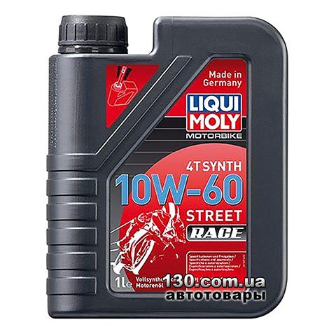 Моторное масло для мотоциклов Liqui Moly Motorbike 4t Synth 10w-60 Street Race 1 л