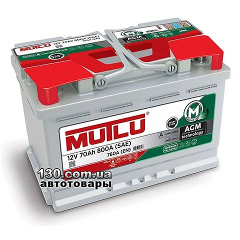 Car battery Mutlu AGM.L3.70.076.A 70AH EU right “+”