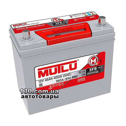 Car battery Mutlu B24.45.036.A 12 V 45AH ASIA right “+”