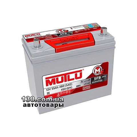 Car battery Mutlu B24.55.045.A 12 V 55AH ASIA right “+”