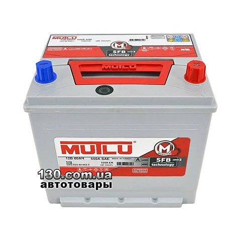 Car battery Mutlu D23.60.052.C 12 V 60AH ASIA right “+”