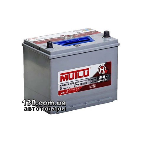 Car battery Mutlu D26.80.066.D 12 V 80AH ASIA left “+”