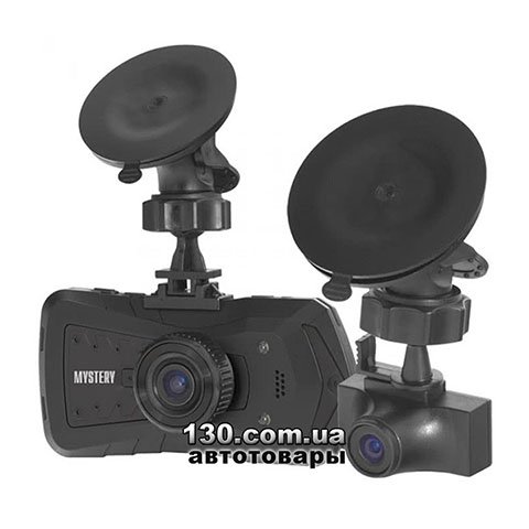 Автомобільний відеореєстратор Mystery MDR-895DHD з дисплеєм і двома камерами