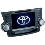 Штатная магнитола Synteco Highlander HD Kn с GPS навигацией для Toyota Highlander + Подарок