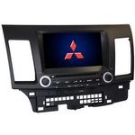 Штатная магнитола Synteco Lancer Rockford HD Kn с GPS навигацией для Mitsubishi Lancer X + Подарок