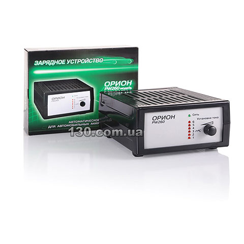 Орион PW260 — импульсное зарядное устройство 12 В, 0,4-7 А для автомобильного аккумулятора