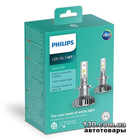 Car led lamps Philips Ultinon Led (11972ULWX2) H7