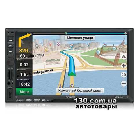 Медиа-станция Prology MPN-450 с Bluetooth и GPS навигацией
