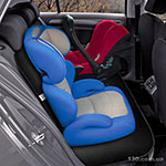 Protective mat for baby car seat Kegel JUNIOR DUO Artificial Leather black