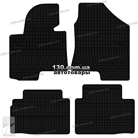 Rubber floor mats Elegant 200 422 for Hyundai ix35, Kia Sportage III