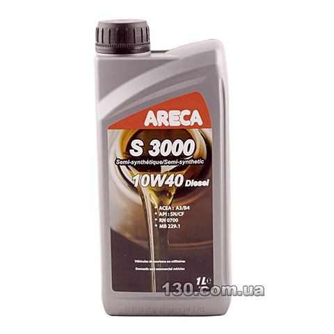 Semi-synthetic motor oil Areca S3000 DIESEL 10W-40 — 1 l