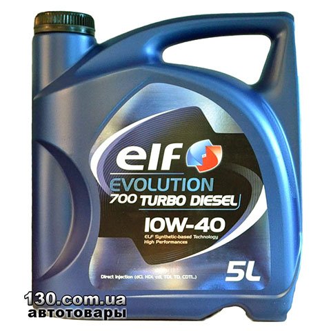 Моторное масло полусинтетическое ELF Evolution 700 Turbo Diesel 10W-40 — 5 л