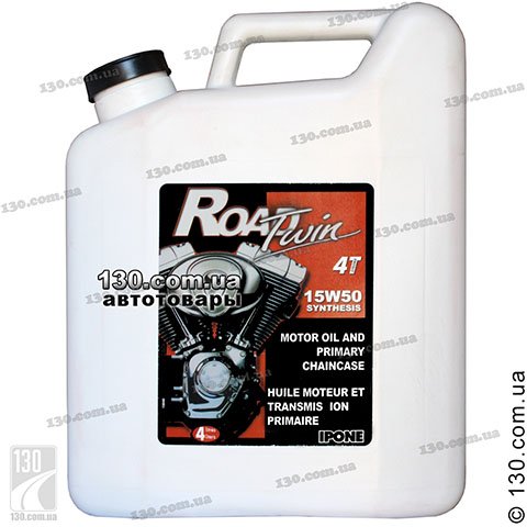 Ipone Road Twin 15W-50 — semi-synthetic motor oil — 4 L for 4-stroke motorcycles