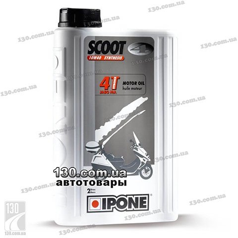 Ipone Scoot 4 10W-40 — semi-synthetic motor oil — 2 L for 4-stroke motor scooters