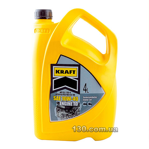 Kraft Engine TD SAE 10W-40 — моторное масло полусинтетическое — 4 л