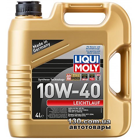 Liqui Moly Leichtlauf 10W-40 — semi-synthetic motor oil — 4 l