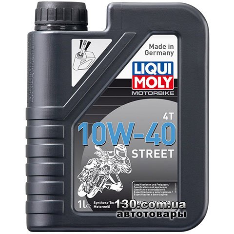 Моторное масло полусинтетическое Liqui Moly Motorbike 4T 10W-40 Street — 1 л
