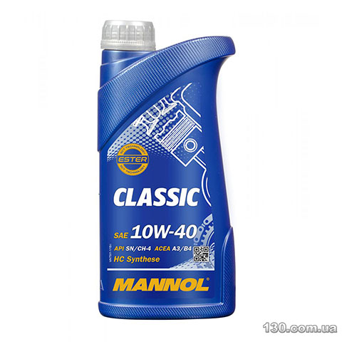 Mannol Classic 10W-40 SN/CH-4 — моторное масло полусинтетическое — 1 л