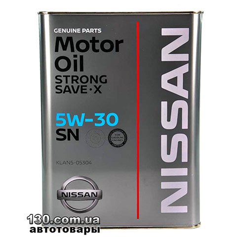 Моторное масло полусинтетическое Nissan Strong Save X 5W-30 — 4 л