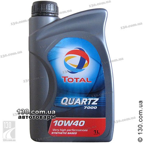 Total Quartz 7000 10W-40 — моторное масло полусинтетическое — 1 л для легковых автомобилей