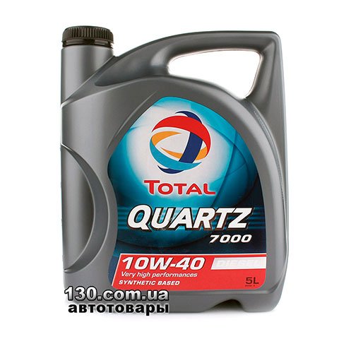 Total Quartz 7000 Diesel 10W-40 — моторное масло полусинтетическое — 5 л