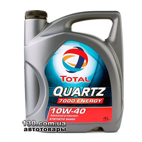 Total Quartz 7000 Energy 10W-40 — моторне мастило напівсинтетичне — 4 л