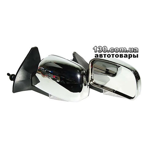 Дзеркало бокове Vitol YH-3109A з поворотом колір хром для LADA Samara 08,09,13-15