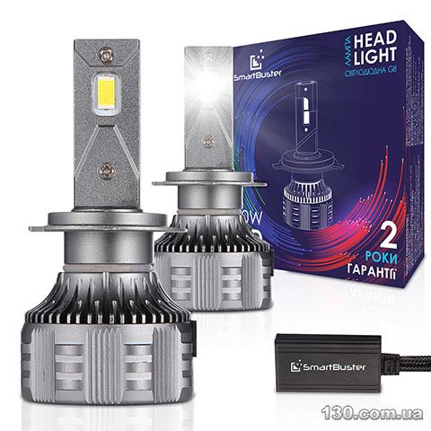 Car led lamps SmartBuster G8 9006 60 W, 6000K