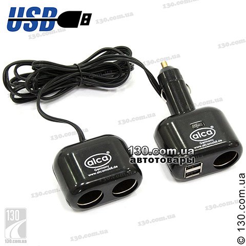 Alca 511 410 — splitter of car cigarette lighter with USB (2 USB)