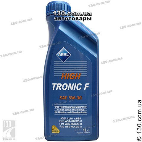 Aral HighTronic F SAE 5W-30 — моторное масло синтетическое — 1 л для легковых автомобилей