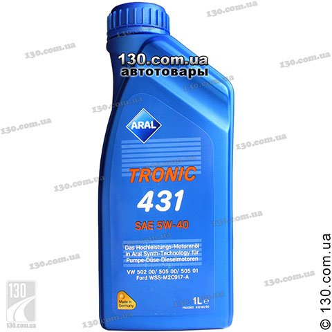 Aral Tronic 431 SAE 5W-40 — моторное масло синтетическое — 1 л для легковых автомобилей