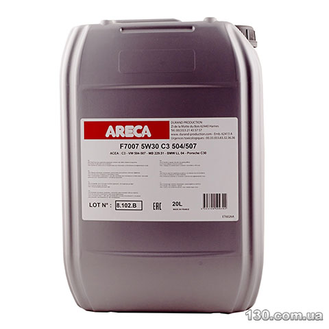 Synthetic motor oil Areca F7007 5W-30 20 l