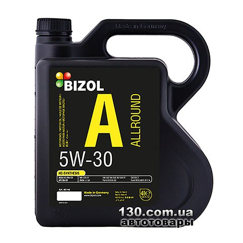 Моторне мастило синтетичне Bizol Allround 5W-30 — 4 л