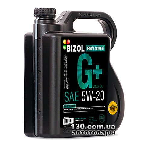 Моторне мастило синтетичне Bizol Green Oil+ 5W-20 — 4 л